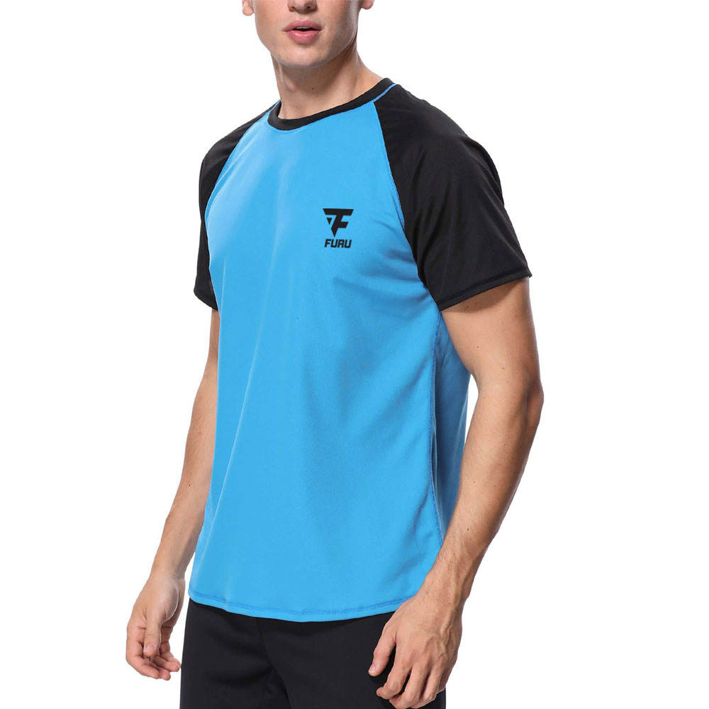 Pakistan Factory Made Comfortable And Breathable Fabric Swim Shirt For Men Unique Design Swim Shirt For Men In Solid Color