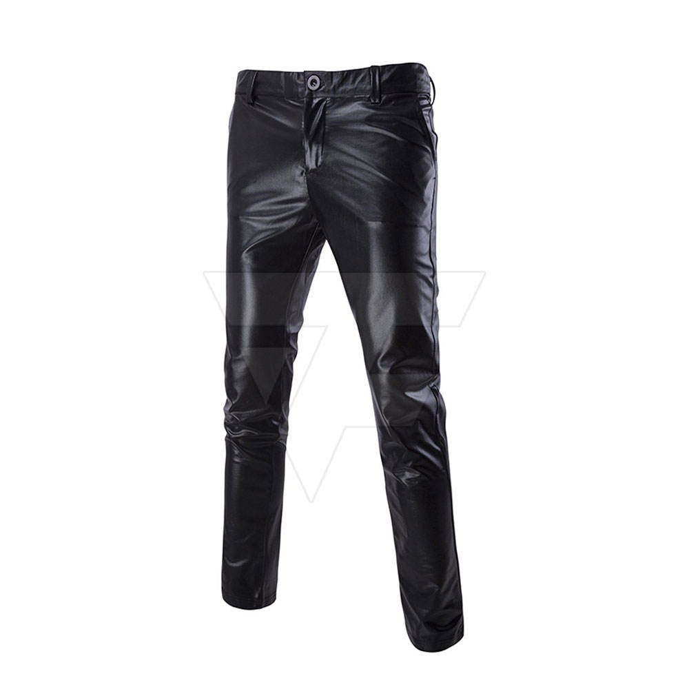 Premium Quality Factory Wholesale Price Customized Logo Leather Pants For Men