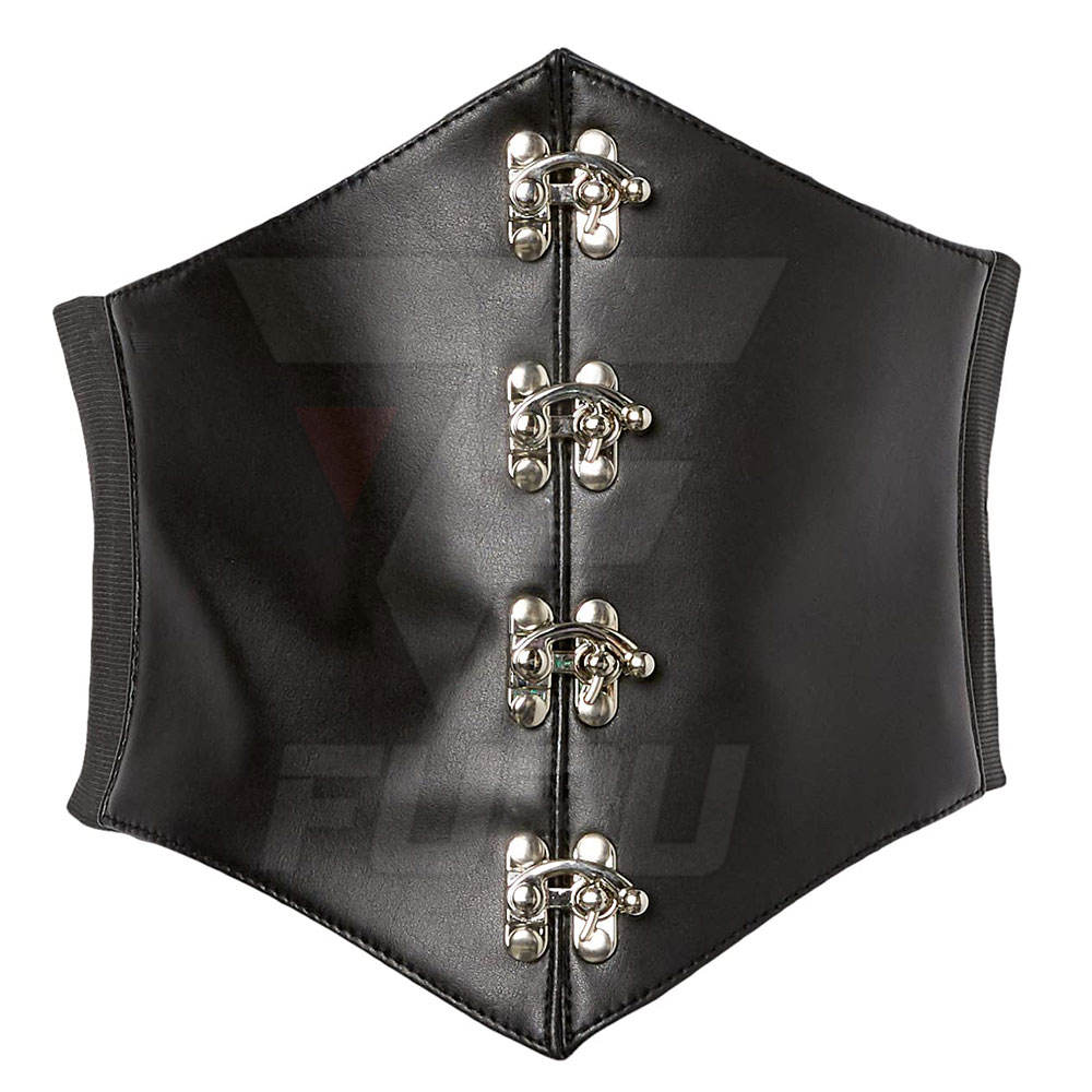 Long Line Leather Corset Bustier Overbust Body Shaper Private Logo PU Corsets with Custom Design