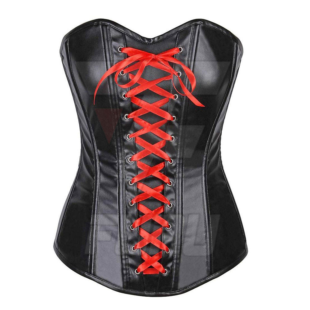 Lace Up High Quality Women Black Color Leather Bustier Best Hot Selling Corsets & Bustiers for sale