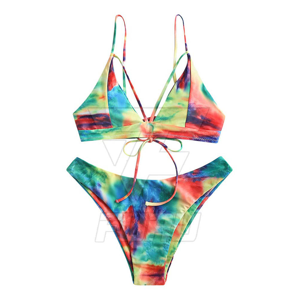 Multi rainbow Color printing Woman Swimwear Bikinis One Piece Swimsuit Beach Wear Bikinis for Women