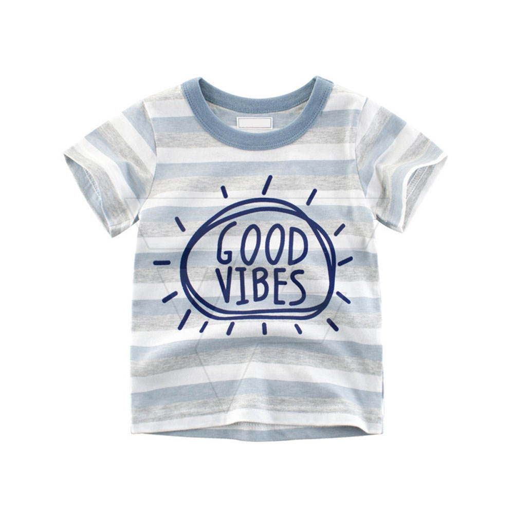 Customized Sublimation Latest Design Kids Fashionable T-shirt Children Clothing Shirt Boy's T Shirt