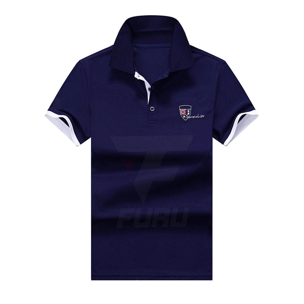High quality Latest Design Embroidery Polo T-Shirt Top Selling Plain Color Embroidery Polo T-Shirt